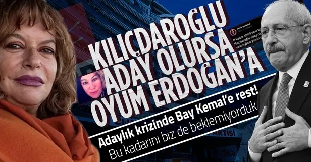 CHP’deki adaylık krizinde Kemal Kılıçdaroğlu’na rest: Yemin ederim oyumu Erdoğan’a veririm!