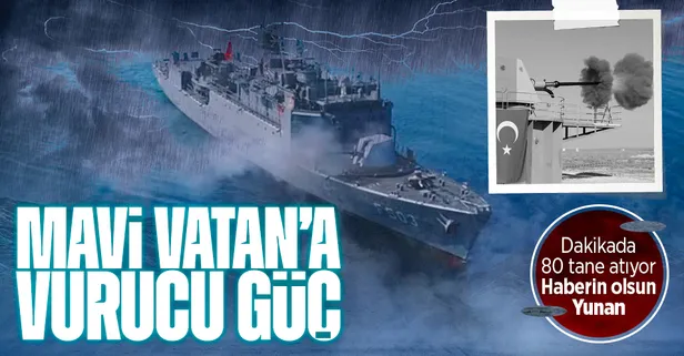 Milli Savunma gururla sunar: Dakikada 80 atış yapan Milli Deniz Topu