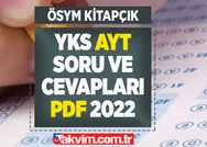 osym.gov.tr: TYT, AYT, YDT A-B-C-D soru kitapçığı ve cevap anahtarı Edebiyat, Matematik, Tarih, Din TAMAMI PDF görüntüleme!