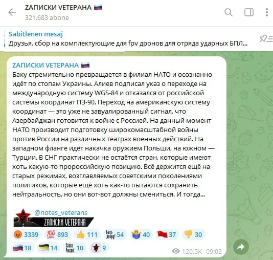 Zapiski Veteran, Takvim.com.tr Ekran Görüntüsü