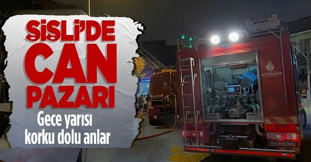 İstanbul Şişli’de can pazarı: 3 katlı bina yandı, 17 kişi mahsur kaldı