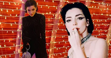 Merve Boluğur jartiyerli yılbaşı paylaşımıyla geri döndü dedirtti! Siyah mini elbisesiyle boy gösteren Merve...