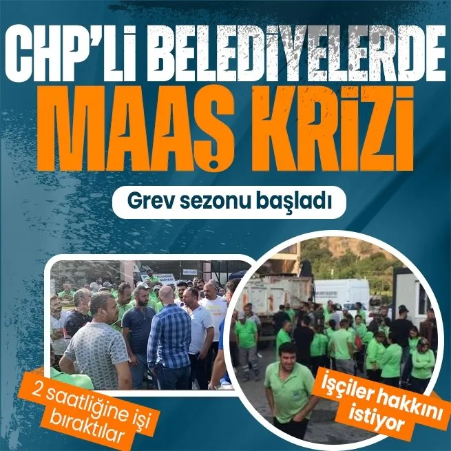 İzmirdeki CHPli belediyelerde maaş krizi! Ücret adaletsizliğine karşı işçiler eylem yaptı