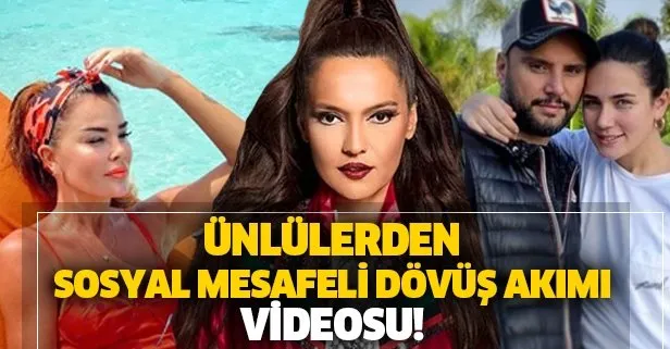 Demet Akalın paylaştı sosyal medya bu videoyu konuştu! İşte sosyal mesafeli dövüş akımı