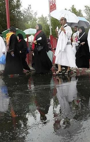 Arafat'a "rahmet" yağdı