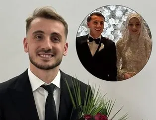 Milli futbolcu Kerem Aktürkoğlu ile Ceren Azak evlendi! İşte düğünden ilk kareler...