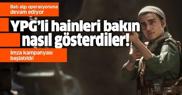 Batı çirkin oyunlarına devam ediyor! YPG’li teröristleri bakın nasıl gösterdiler!