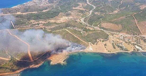 İzmir’de iki ayrı noktada yangın! Havadan ve karadan müdahale başladı