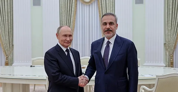 Moskova'da 1 saatlik kritik zirve! Vladimir Putin Dışişleri Bakanı Hakan Fidan'ı kabul etti