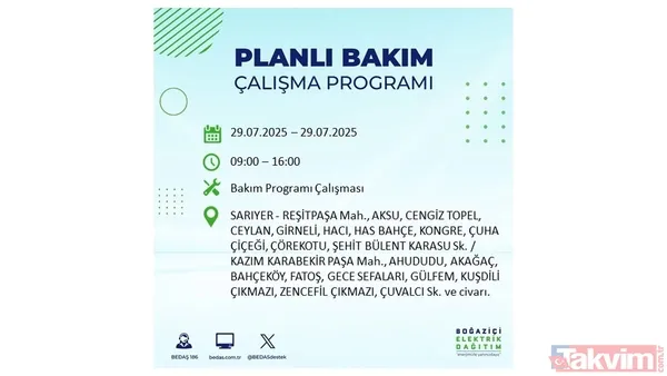 Bugün İstanbul'da elektrik ve su kesintisi var mı? BEDAŞ ve İSKİ duyurdu: Hangi ilçeler etkilenecek? - 8