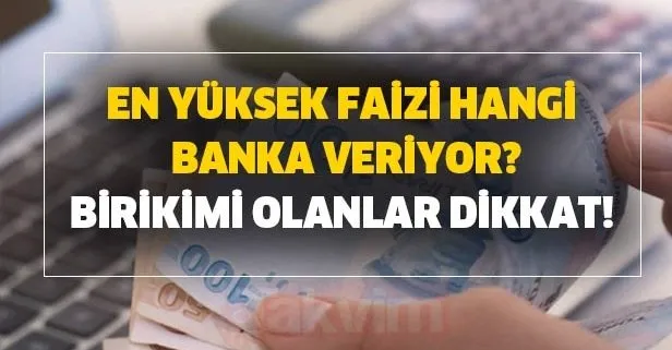 32-180 günlük Temmuz ayı vadeli mevduat hesabı faiz oranları! En yüksek faizi hangi banka veriyor?