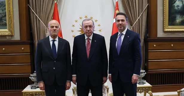 Başkan Erdoğan İtalyan ENI Başkanı Descalzi’yi Külliye'de kabul etti!