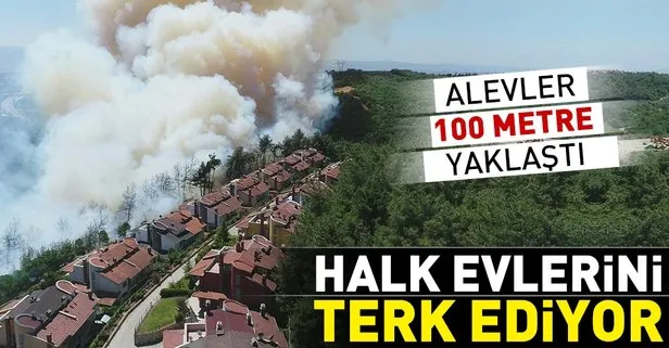 Bursa’da orman yangını! Alevler yerleşim yerlerini tehdit ediyor