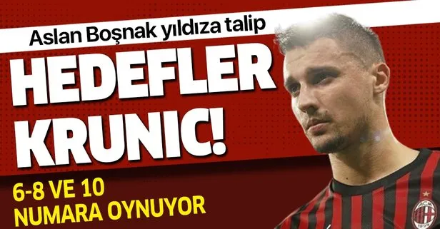 Galatasaray Boşnak yıldızın transferi için harekete geçti! Aslan’ın hedefi Krunic