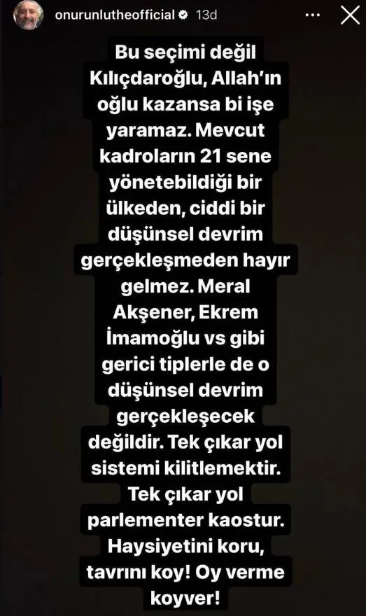 yonetmen-onur-unlu-kemal-kilicdaroglunu-elestirince-linc-yedi-senaryo-anlasmasi-iptal-1684070677757.jpeg Yönetmen Onur Ünlü, Kemal Kılıçdaroğlu'nu eleştirince linç yedi! "Senaryo anlaşması iptal..."-3
