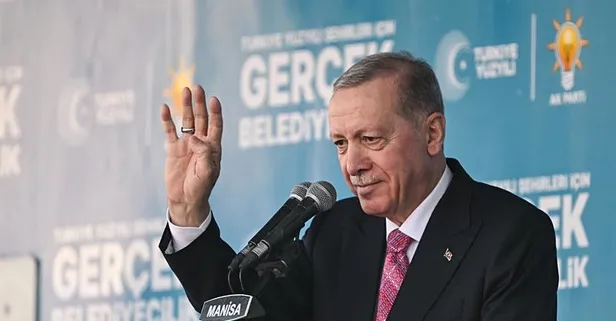 Başkan Erdoğan Manisa'da coşkulu kalabalığa seslendi! Özel'e mesaj yolladı: "31 Mart'ta onu da özgürleştireceğiz"