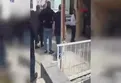 Çay içmeye geldi, dükkana otomobille daldı