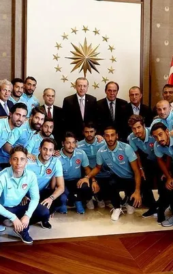 Erdoğan A Milli Futbol Takımı'nı kabul etti