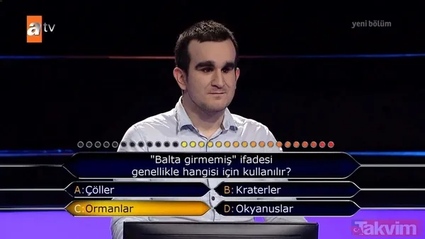 Helal olsun gönül gözüyle görenlere! Kim Milyoner Olmak İster'de geceye Mustafa Keskin damgası - 14