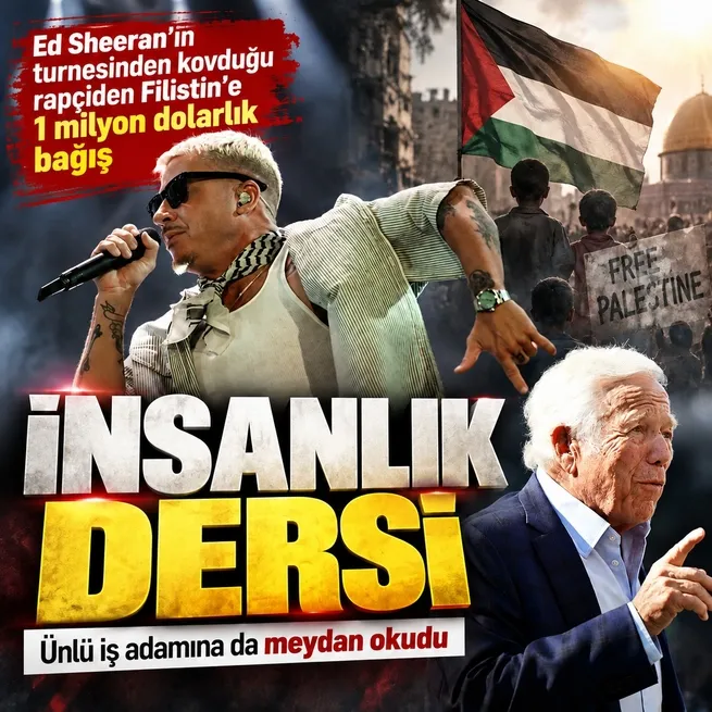 Macklemoredan 1 milyon dolarlık Filistin bağışı ve Robert Kraft çağrısı