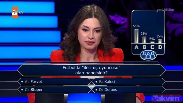 Yarışmacı 'forvet'i bilemedi joker kullandı! Kim Milyoner Olmak İster'de Kenan İmirzalıoğlu'ndan futbol dersi! İzleyiciler ekran başında çıldırdı - 4
