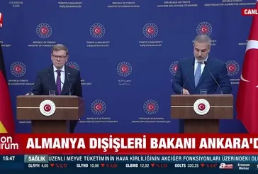 Dışişleri Bakanı Fidan Almanya’lı mevkidaşıyla basın toplantısında konuştu