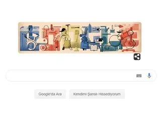Google Doodle’ında İşçi Bayramı’nı unutmadı!