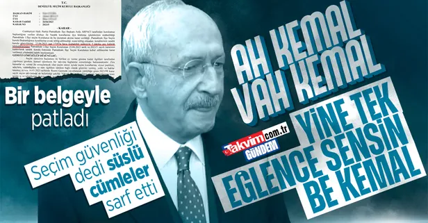 Yine patladın Bay Bay Kemal! 'Seçim güvenliği' tiyatrosu: "Bir buçuk yıldır çalışıyoruz" dediler sandık görevlilerini bildirmeyi unuttular