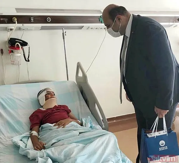 Erzurum'da, üstünden otomobil geçen küçük İsmail'den haber geldi