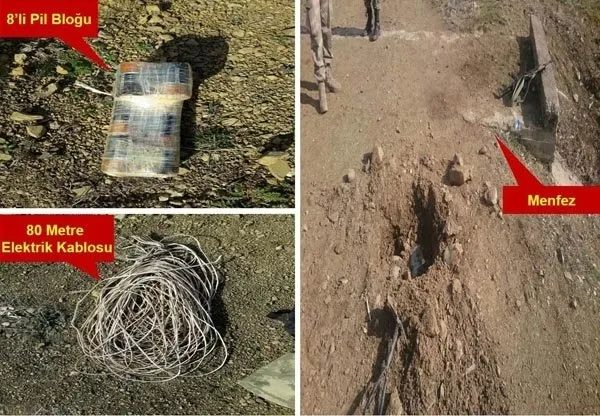 Diyarbakır'da terör örgütünün 13 sığınağı bulundu-1