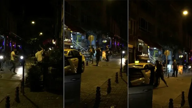 Kadıköy'de dehşet anları! Taksicinin kafasında şişe kırdılar…-1