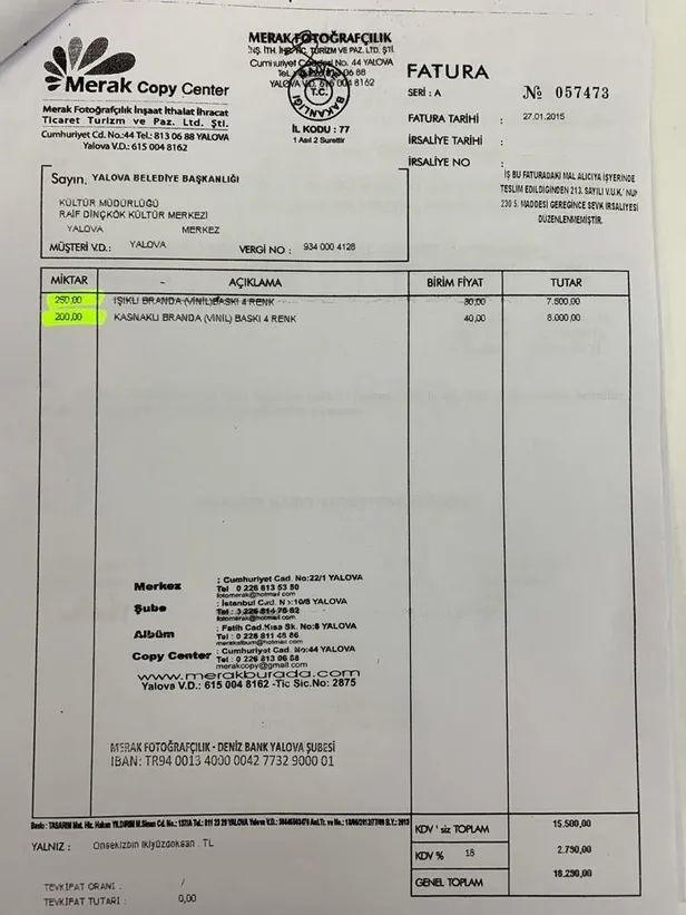 CHP'li Yalova Belediyesi'nde Atatürk brandası üzerinden yolsuzluk: 48 metrekare brandayı 450 metrekare gösterdiler!-3
