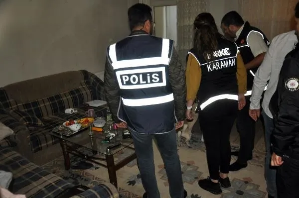 Karaman'da 'Dayı-3' operasyonu: Uyuşturucu baskınında 5 şüpheli gözaltına alındı-4