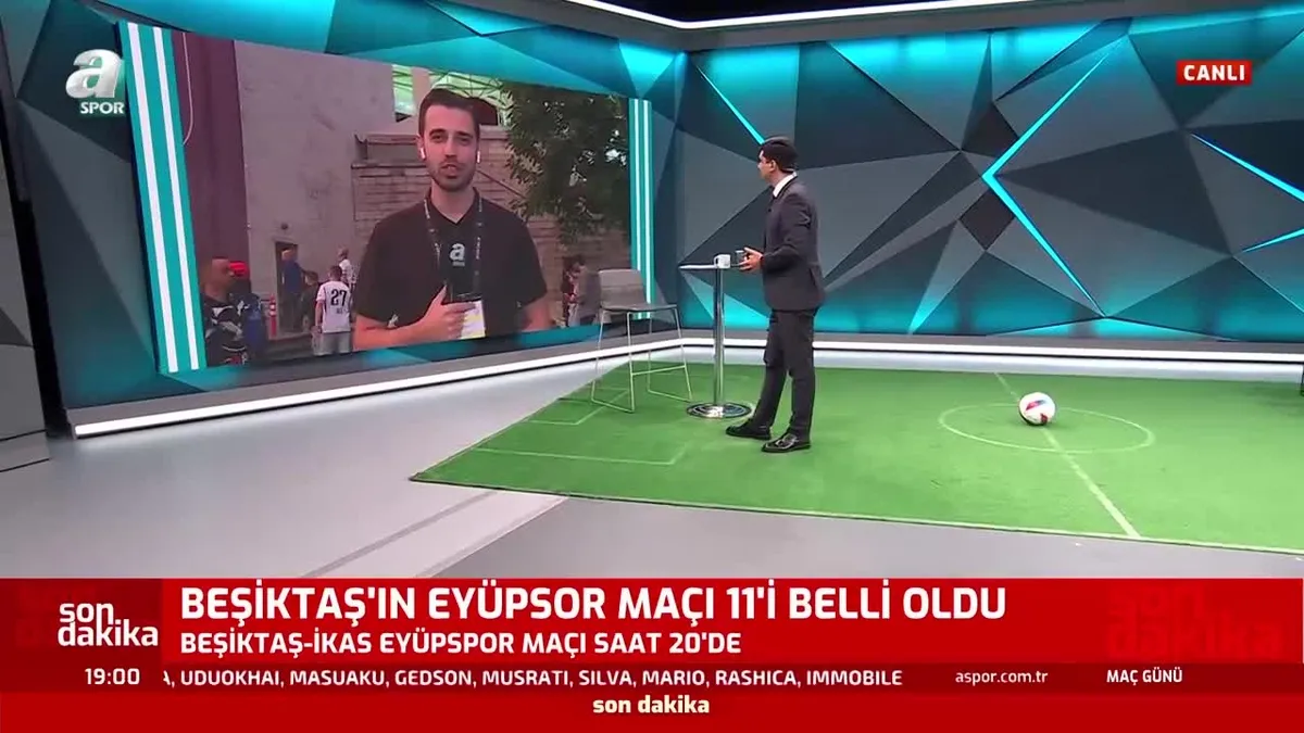 Beşiktaş’ın ilk 11’i belli oldu