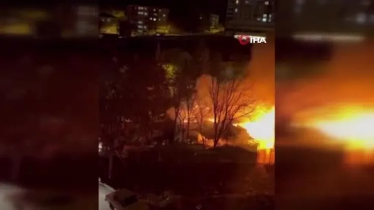 Başkent Ankara'da yangın paniği