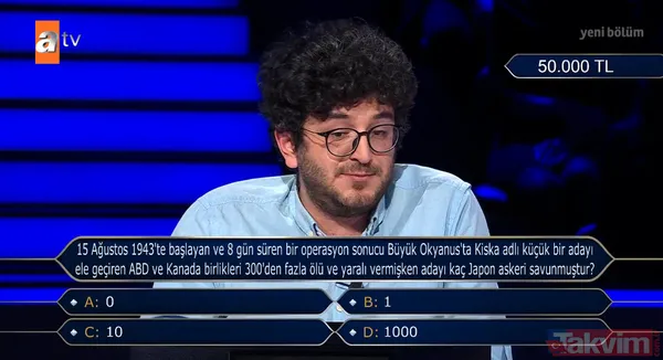 Askersiz Kiska Adası'nda 300'den fazla kayıp! Kenan İmirzalıoğlu'nun sunduğu Kim Milyoner İster'de 'İkinci Dünya Savaşı' sorusu - 5