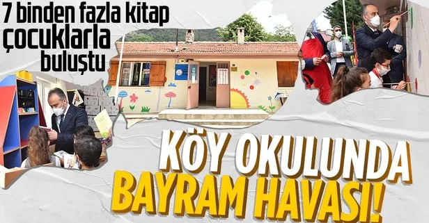 Bursa’da köy okulunda bayram havası! Başkan Aktaş öğrencilerle beraber okulu boyadı