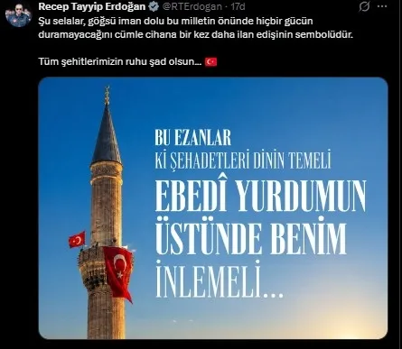 81 ilde 15 Temmuz şehitleri için sela okundu! 90 bin camide dualar yükseldi-2