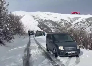 Muş’ta 14 köy yolu kardan kapandı