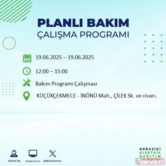 İstanbul elektrik kesintisi başladı: Mahallende o saat aralığında yok! BEDAŞ duyurdu - 11