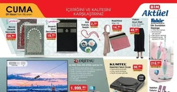 bim 9 nisan aktuel urunler katalogu bim aktuel katalog urun listesi bim bu hafta neler var takvim