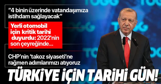 Son dakika: Başkan Erdoğan'dan yerli otomobil TOGG'un fabrikasının temel atma töreninde önemli açıklamalar