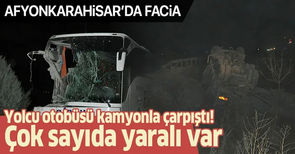 afyonkarahisar da feci kaza yolcu