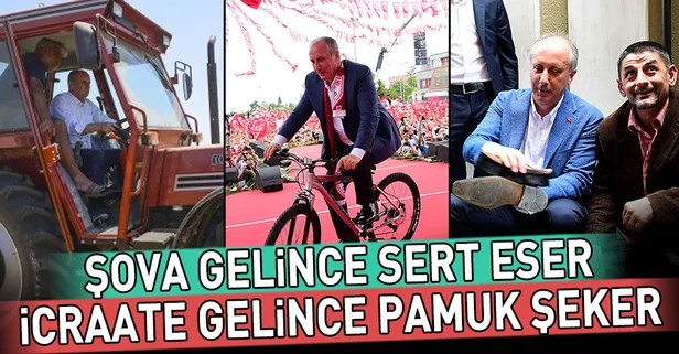 Muharrem İnce'nin verdiği pozlar olay oldu