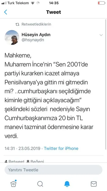 CHP'li Muharrem İnce'nin icazet yalanı cezasız kalmadı! Başkan Erdoğan'a 20 bin TL ödeyecek-1