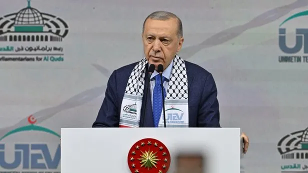 Başkan Erdoğandan Kudüs Konferansında tarihi açıklamalar! Soykırımcı İsrailin hamisi ABDye 1915 tokadı | Ya Kahhar deyip dua etti