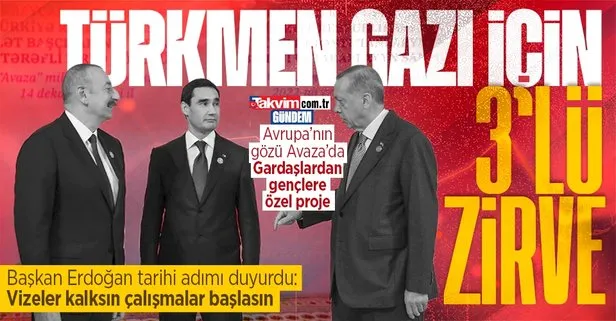 Başkan Erdoğan’dan Türkmenistan’daki 3’lü zirvede önemli açıklamalar
