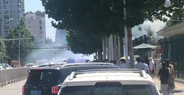 ABD'nin Pekin Büyükelçiliği önünde patlama