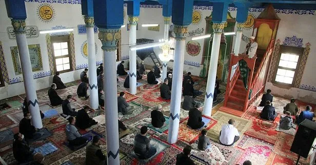 Denizli’de Tabae Antik Kenti içindeki 6 asırlık cami ibadete açıldı