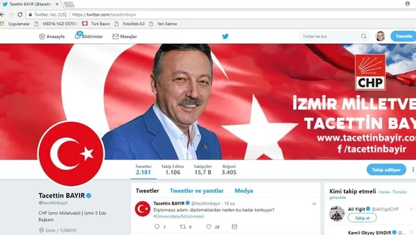 İYİ Parti'ye geçen CHP'li vekillerin bir kısmının Twitter hesabında CHP milletvekili yazıyor-12